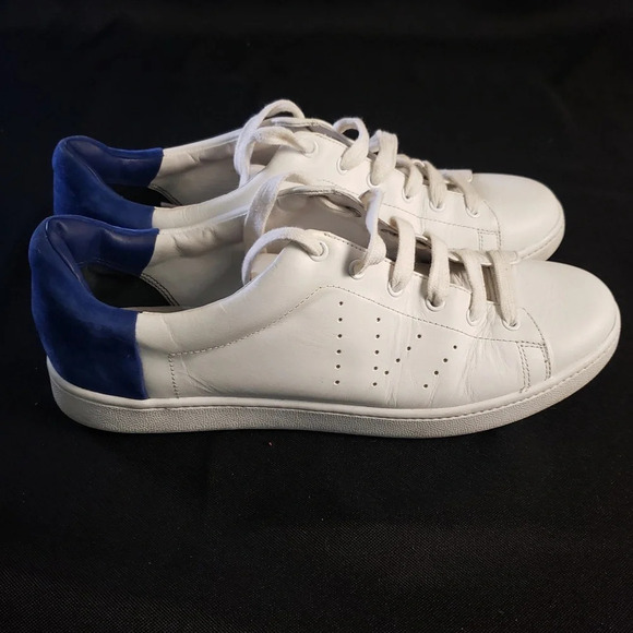 Vince Varin Two-Tone Leather‎ Sneaker Plaster/Cobalt Men’s 10 - Picture 3 of 7